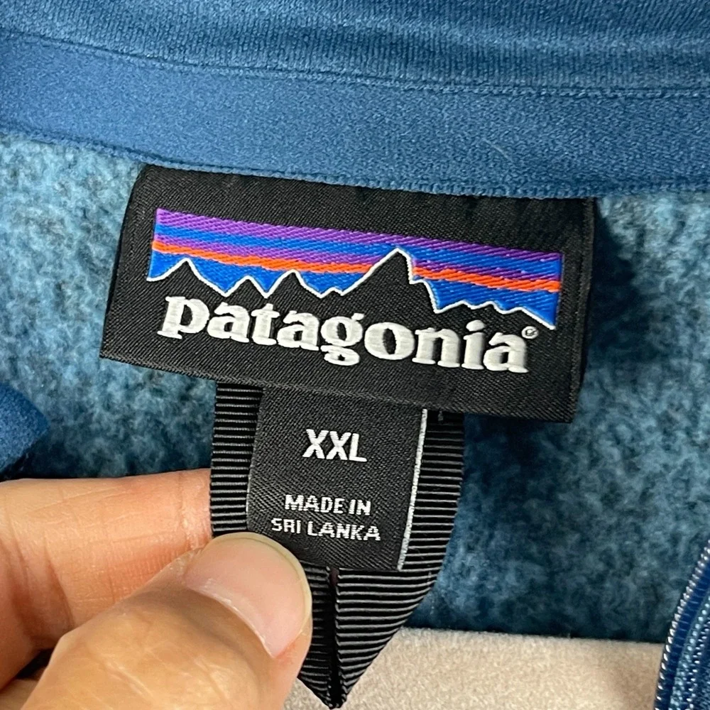 Patagonia Better Sweater Vest Mens XXL Blue Full Zip Outdoor Hiking Camping